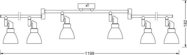LEDVANCE LED SPOT G9 6x1.9W 2700K 4058075540705