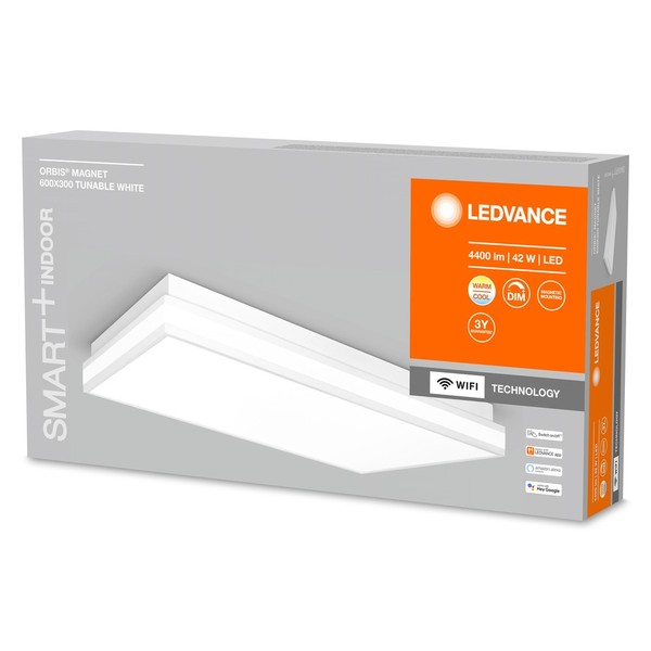 LEDVANCE SMART+ Orbis Magnet LED Deckenleuchte, Wandleuchte 60x30cm 42W Tunable White
