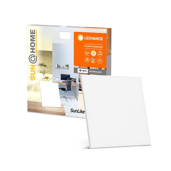 LEDVANCE SMART+ Sun@Home Planon Frameless LED Panel 60x60cm ohne Rahmen HCL Biorythmus 35W Tunable White dimmbar 95Ra