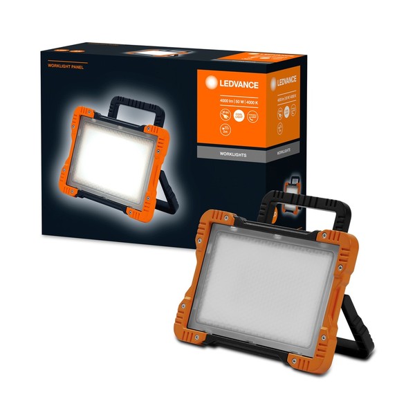 LEDVANCE Worklight PANEL LED Baustrahler superflach 50W neutralweiss orange 4058075576599