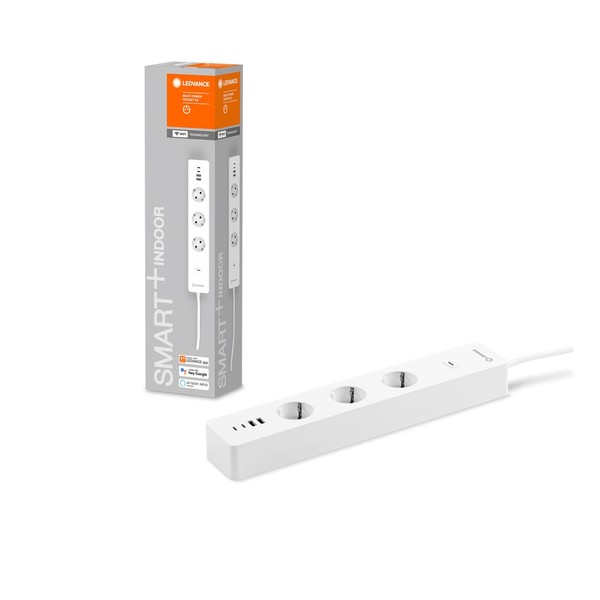 LEDVANCE SMART+ 3-fach Steckdosenleiste 2x USB-C + 2x USB-A WLAN Mehrfachsteckdose
