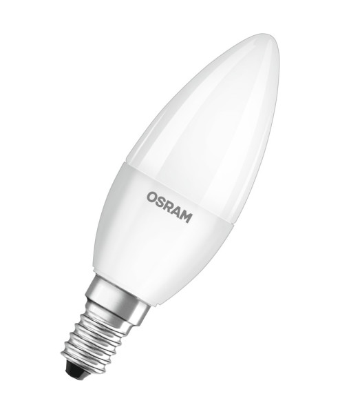 OSRAM LED Kerzenlampe matt E14 4,9W 470lm warmweiss 2700K wie 40W