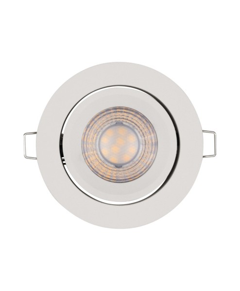LEDVANCE Spot Set LED Simple Dim 3er-Pack Einbauleuchte, Downlight weiss 4,90W warmweiss 110°