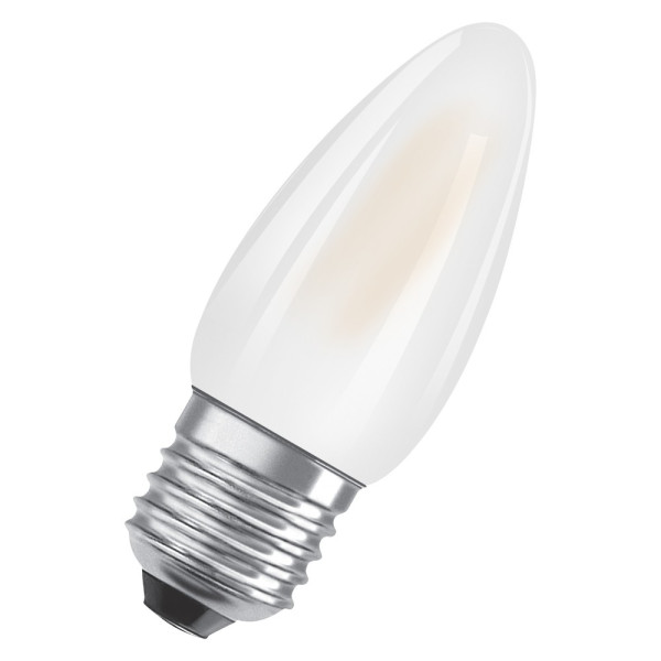 OSRAM LED Kerzenlampe Retrofit matt E27 5,5W 806lm warmweiss 2700K wie 60W