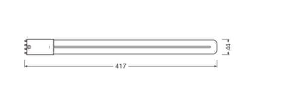 LEDVANCE DULUX LED HF EVG & AC MAINS 230V-direkt 18W 830  2G11 2070lm 3000K warmweiss wie 36W 4058075822139
