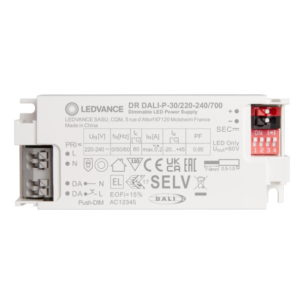 LEDVANCE LED Treiber DALI PERFORMANCE Gen3 -30/220-240/700 dimmbar 4058075845404