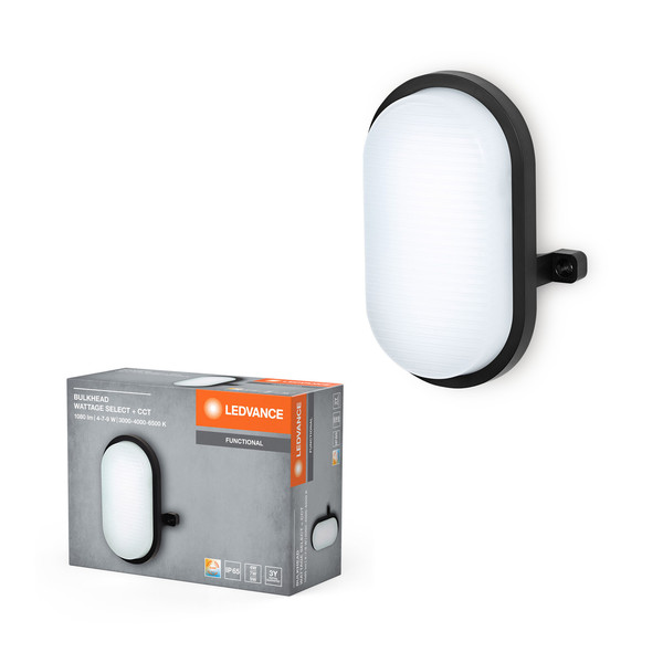 LEDVANCE LED Aussenleuchte Bulkhead CCT CCT Black Warm weiß,Kalt weiß,Kaltes Tageslicht 4058075845541