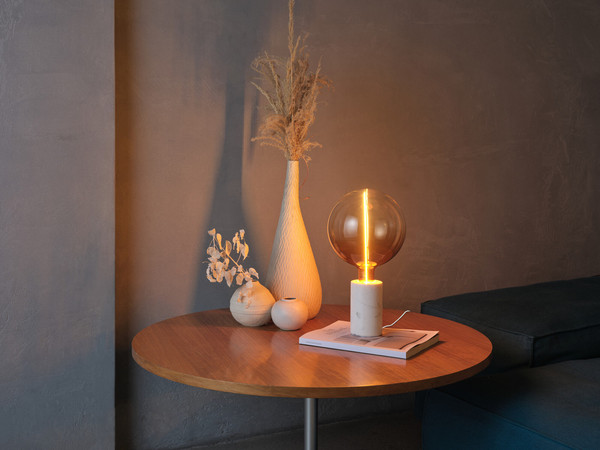 OSRAM Tischleuchte Decor Marble Base Table Dim E27 White Dimmbar 4058075846906