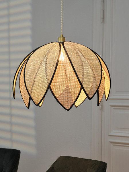 OSRAM Pendelleuchte Decor Rattan Lotus Pendant 670 E27 Brown 4058075847224