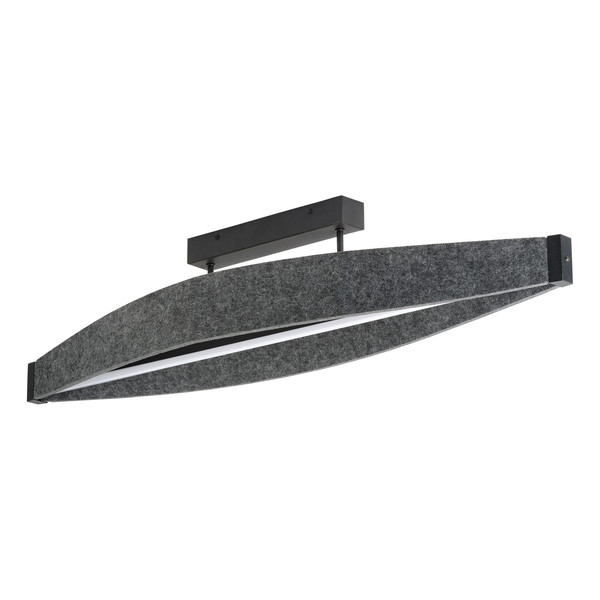 OSRAM LED Deckenleuchte Decor Flat Felt Ceiling 23W 830 Dark Grey Warm weiß 4058075847484