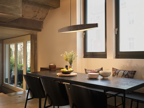 OSRAM LED Pendelleuchte Decor Flat Felt Pendant 23W 830 Dark Grey Warm weiß 4058075847507