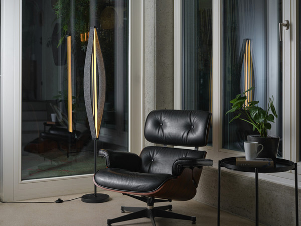 OSRAM LED Stehleuchte Decor Flat Felt Floor 23W 830 Dark Grey Warm weiß 4058075847545