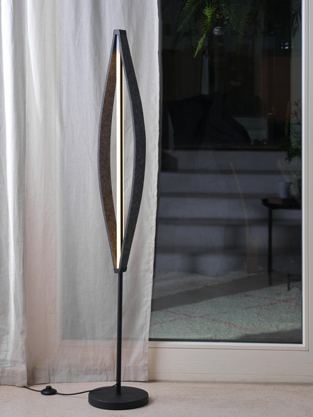 OSRAM LED Stehleuchte Decor Flat Felt Floor 23W 830 Dark Grey Warm weiß 4058075847545