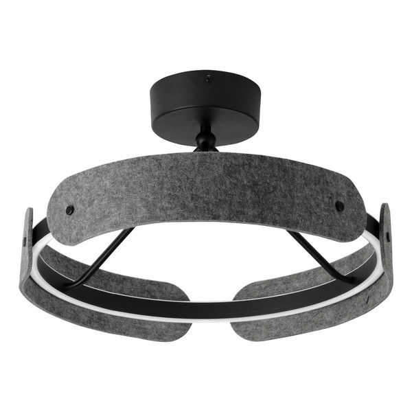 OSRAM LED Deckenleuchte Decor Curve Felt Ceiling 33W 830 Dark Grey Warm weiß 4058075847583