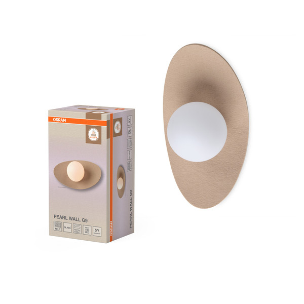 OSRAM Wandleuchte Decor Pearl Wall 1XG9 Beige 4058075847668