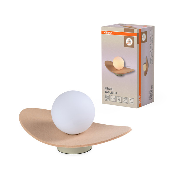 OSRAM Tischleuchte Decor Pearl Table 1XG9 Beige 4058075847682