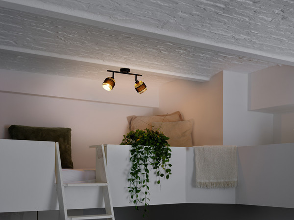 OSRAM LED Strahler Decor Spot Hornet 2X2.8W 827 E14 Black Warm weiß 4058075847767