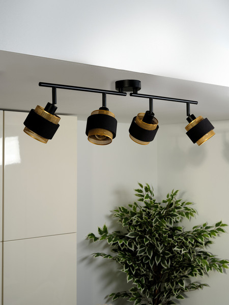 OSRAM LED Strahler Decor Spot Hornet 4X2.8W 827 E14 Black Warm weiß 4058075847804