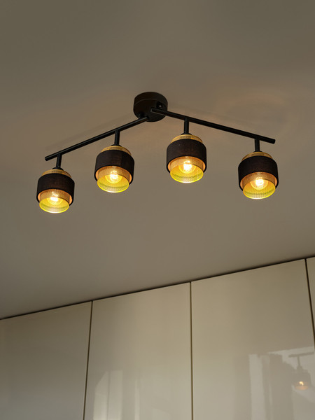 OSRAM LED Strahler Decor Spot Hornet 4X2.8W 827 E14 Black Warm weiß 4058075847804