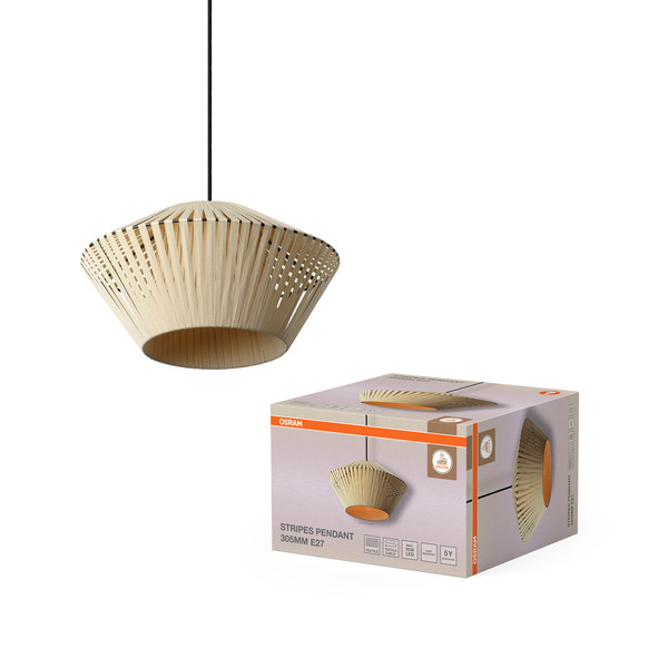 OSRAM Pendelleuchte Decor Stripes Pendant 305 1XE27 Beige 4058075847941