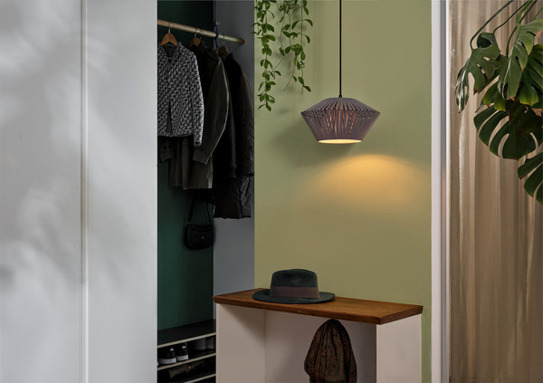 OSRAM Pendelleuchte Decor Stripes Pendant 305 1XE27 Dark Grey 4058075848047