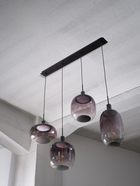 OSRAM Pendelleuchte Decor Needle Pendant Linear 4xE27 Dark Grey 4058075848528