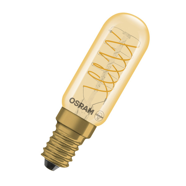 OSRAM LED Leuchtmittel Vintage 1906 LED Special Shapes 4.8W 822 Gold E14 Dimmbar Extrawarmweiss 4058075849686