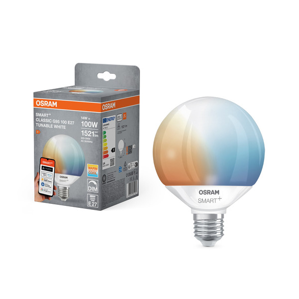 OSRAM LED Zubehör SMART+ MATTER CLASSIC shapes Tunable white 14W 827...865 TW E27 SINGLE PACK Dimmbar Tunable White 4058075851184