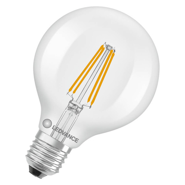 LEDVANCE LED Lampe E27 Classic Globe Filament S G95 3.8W 806lm Warmweiss 2700K wie 60W höchste Effizienzklasse A 4099854236990