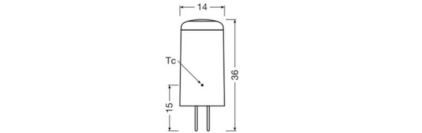 LEDVANCE LED Lampe G4 Pin 320° P 2.2W 300lm Warmweiss 2700K wie 28W 4099854248726