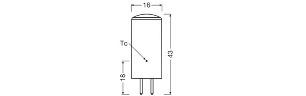 LEDVANCE LED Lampe GY6.35 Pin 320° P 3.3W 470lm Warmweiss 2700K wie 40W 4099854248757