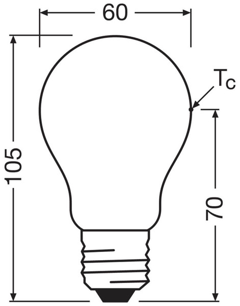 LEDVANCE LED Lampe E27 Classic Filament S matt A40 2.2W 470lm Neutralweiss 4000K wie 40W höchste Effizienzklasse A 4099854259548