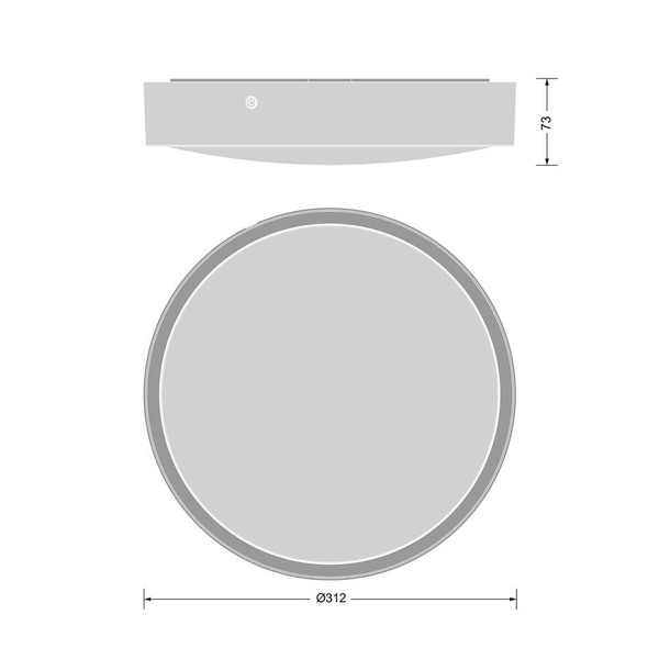 LEDVANCE LED Deckenleuchte Bulkhead ⌀31cm 17.5W-15.5W-13W-11W warm-/neutralweiss 3000/4000K CCT IP65 4099854286209