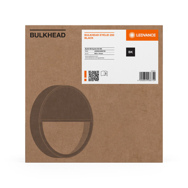 LEDVANCE Zubehör Bulkhead Round Eyelid 250BK RD ⌀26cm 4099854286759
