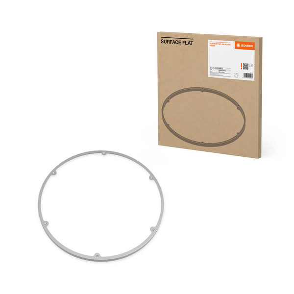 LEDVANCE Zubehör Surface Flat Frame 330Round SI Aufbaumontage ⌀33cm 4099854292934