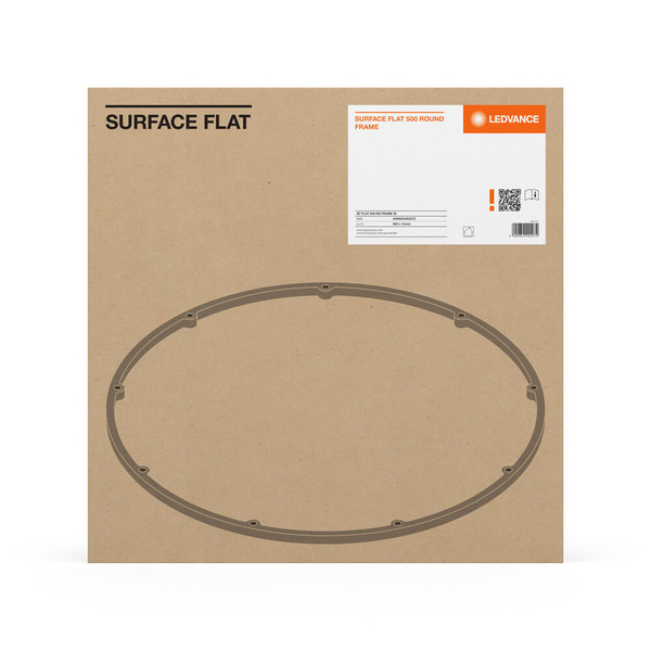 LEDVANCE Zubehör Surface Flat Frame 500Round SI Aufbaumontage ⌀50cm 4099854292972
