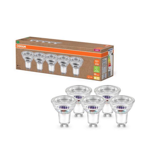 OSRAM LED Leuchtmittel LED LAMPS ENERGY EFFICIENCY REFLECTOR 2W 827 GU10 Warm weiß 4099854298479