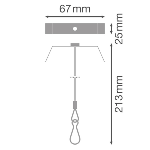 LEDVANCE Zubehör TruSys Universal Safety Rope 21x7cm 4099854317644