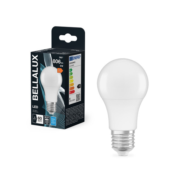 BELLALUX LED Leuchtmittel BELLALUX CLA 8.5W 865 Frosted E27 Kaltweiss 4099854317668