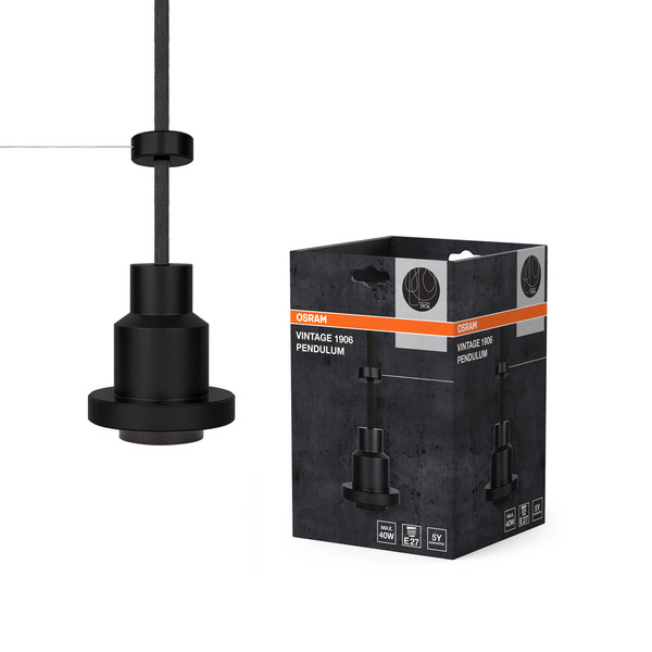 OSRAM Pendelleuchte Vintage 1906 PenduLum Black 4099854419393