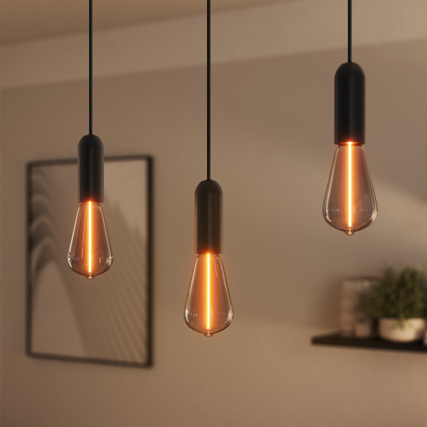 OSRAM Pendelleuchte Vintage 1906 PenduLum Round Black 4099854419515