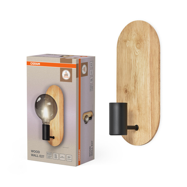OSRAM Wandleuchte Decor Wood Wall E27 4099854440281