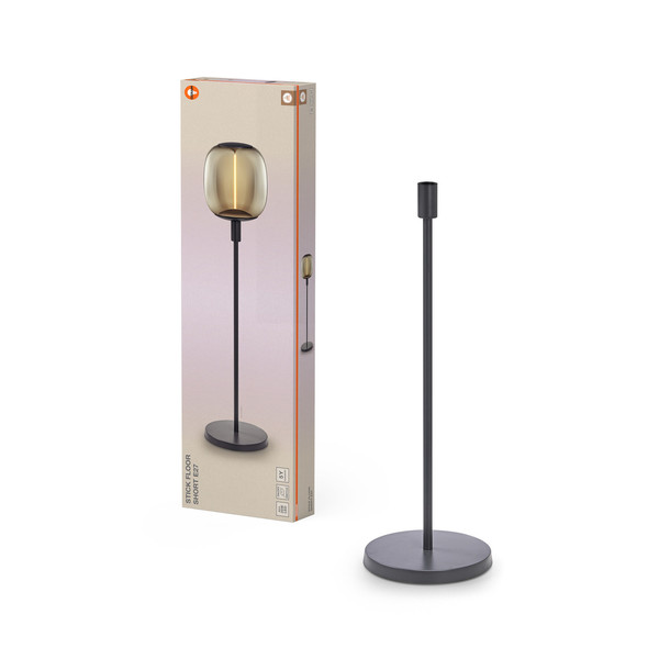 OSRAM Stehleuchte Decor Stick Floor Dark Grey Short E27 4099854440403