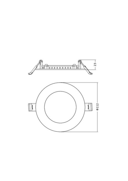 LEDVANCE LED Downlight Einbauleuchte Slim Alu ⌀11cm 8W-6W-4W warm-/neutralweiss 3000/4000K CCT IP44 4099854441776