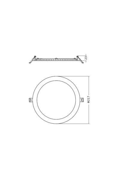 Ledvance Downlight Slim Alu 19W/14,3W/9,5W 3000K/4000K LED Deckeneinbauleuchte 4099854441844