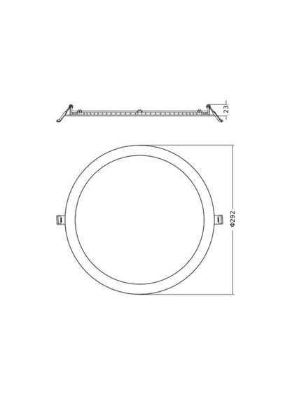 LEDVANCE LED Downlight Einbauleuchte Slim Alu ⌀29cm 25W-18.8W-12.5W warm-/neutralweiss 3000/4000K CCT IP44 4099854441868