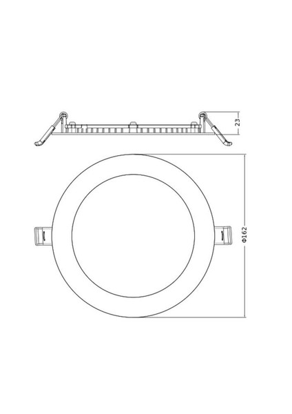 LEDVANCE LED Downlight Einbauleuchte Slim Alu DALI ⌀16cm 13W-7.5W warm-/neutralweiss 3000/4000K CCT IP44 dimmbar 4099854441912