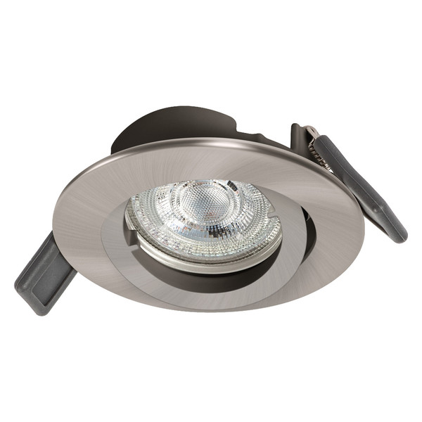OSRAM LED Einbauleuchte LED SPOT RECESS TWISTLOCK GU10 Incl. Osram LED 4.3W GU10 Brushed Nickel Warm weiß 4099854444548