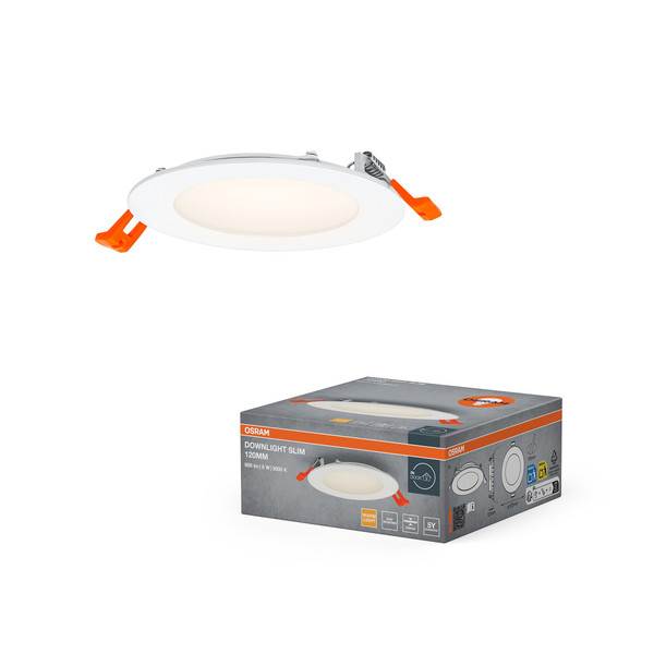 OSRAM LED Einbauleuchte LED SPOT AND DOWNLIGHT RECESS SLIM 120mm 8W 3000K Warm weiß 4099854444852