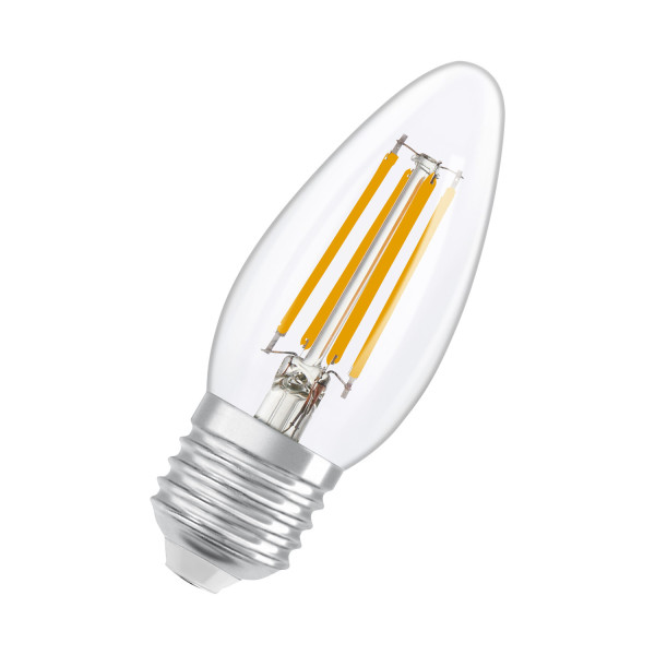OSRAM LED Leuchtmittel LED Retrofit CLASSIC B DIM 3.4W 827 Clear E27 Dimmbar Warm weiß 4099854445439